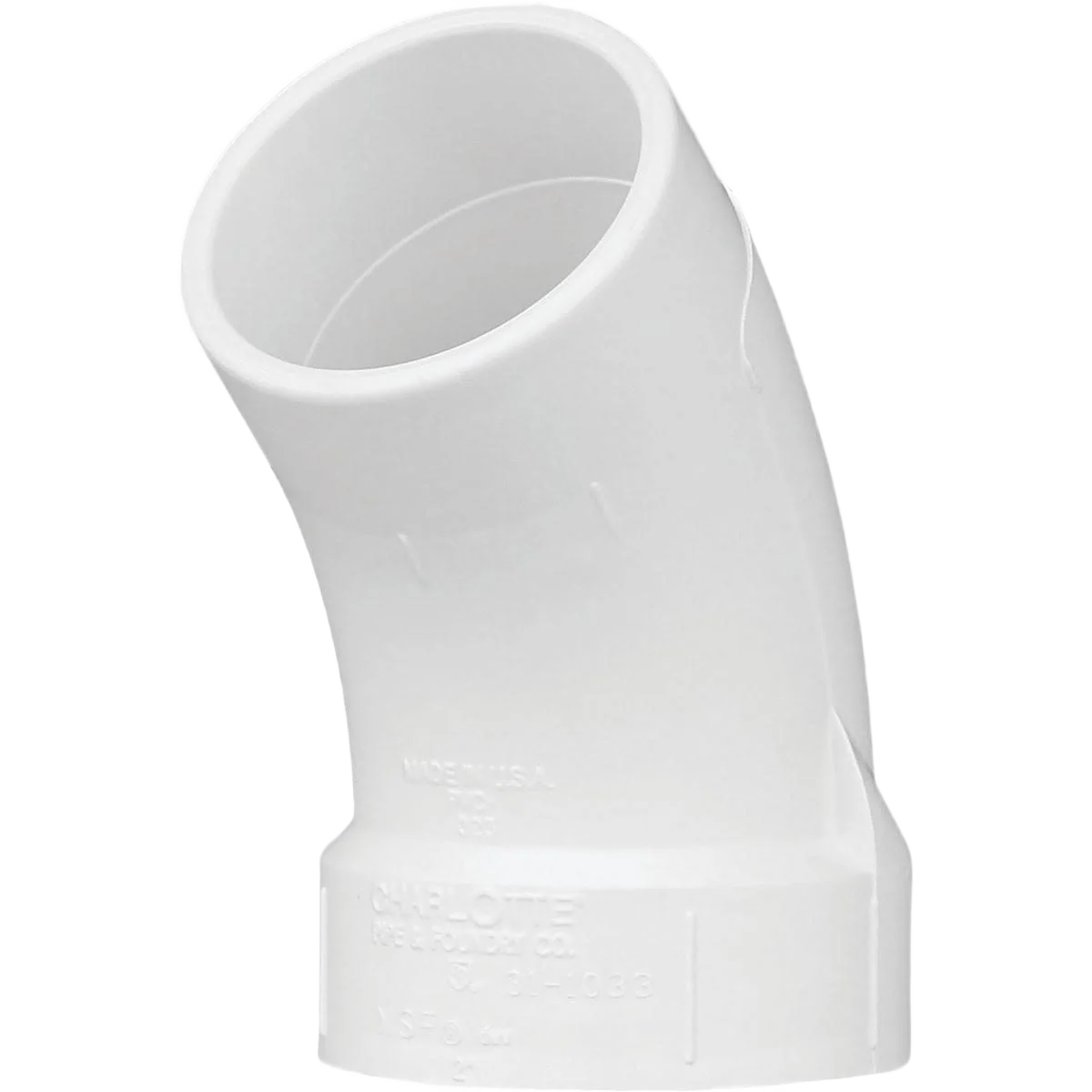 Exceptional Charlotte Pipe 2 In. 45 Deg. DWV Street PVC Elbow Selected