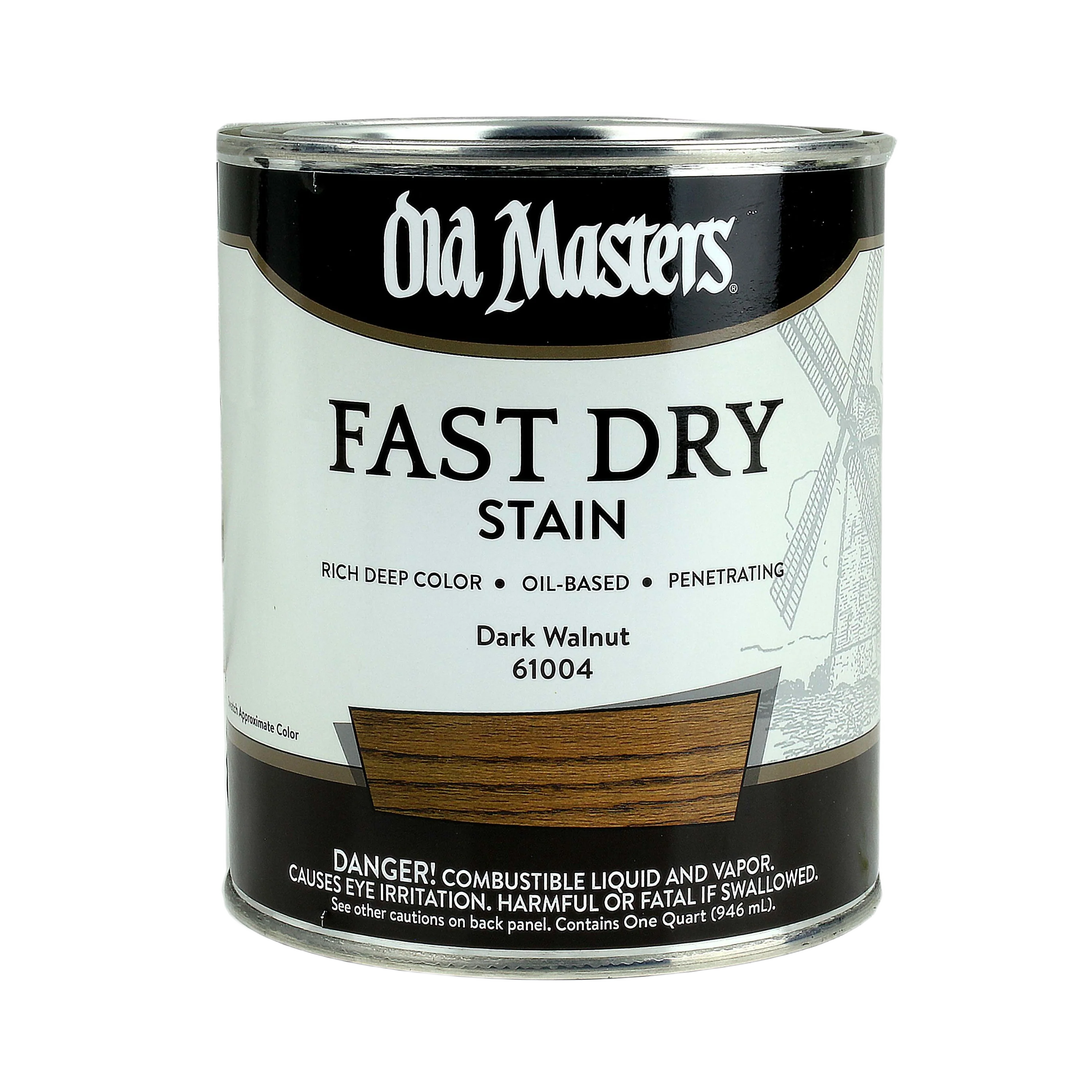 Proven Old Masters Dark Walnut Fast Dry Stain 1 Quart Modern