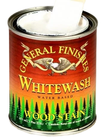 Official General Finishes Whitewash Water Based Wood Stain 1 Pint Environmentally Friendly