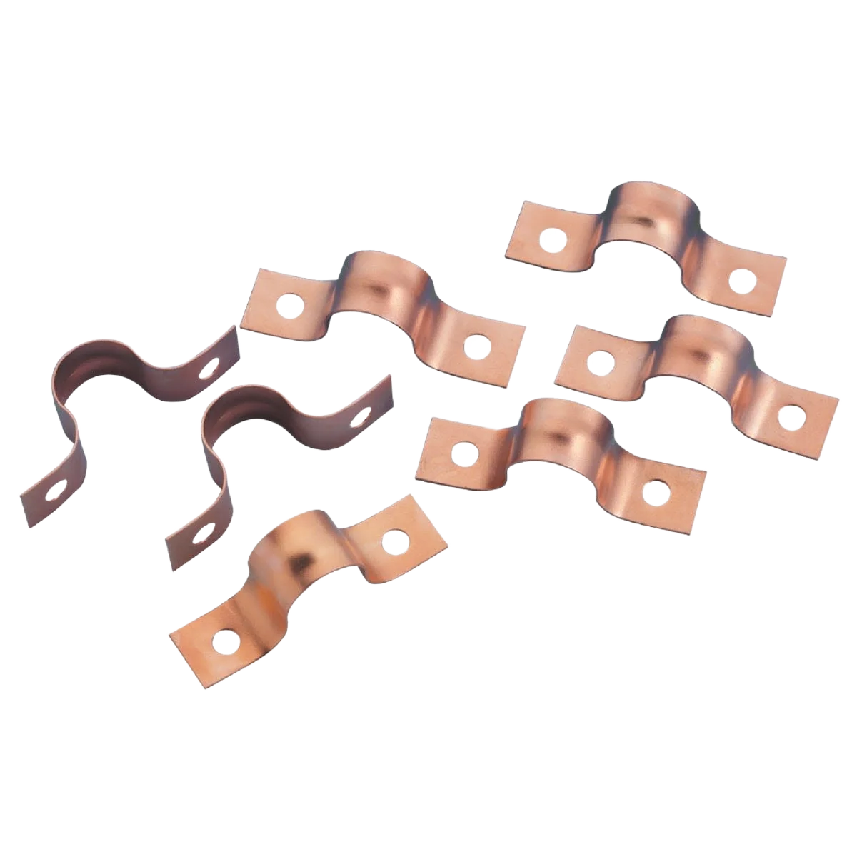 Traditional Oatey 1 2 In. Copper-Plated Pipe Strap 12-Pack Soft