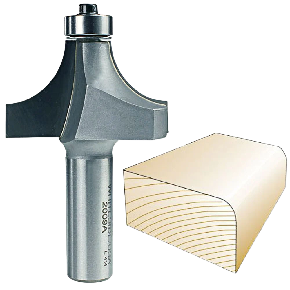 Powerful Whiteside 2009A Round Over Bit 1 2 in. SH x 5 8 in. R Effective