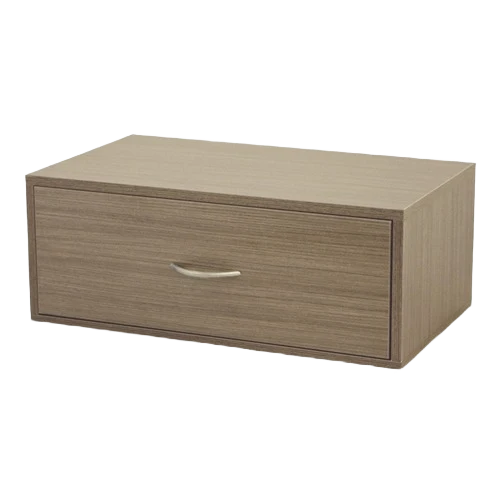Recyclable domRail Driftwood Double Hang O-Box with 1 Drawer Elite