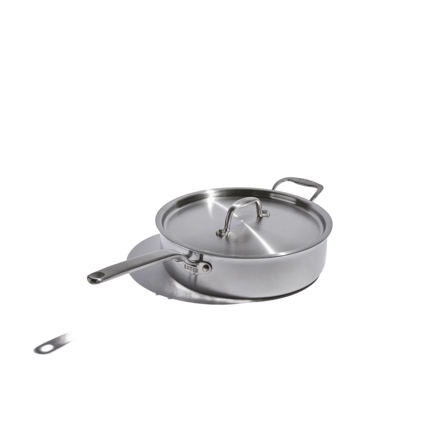 Elegant Heritage Steel Eater 4-Qt Saute Pan with Lid - Fully Clad High-Performance
