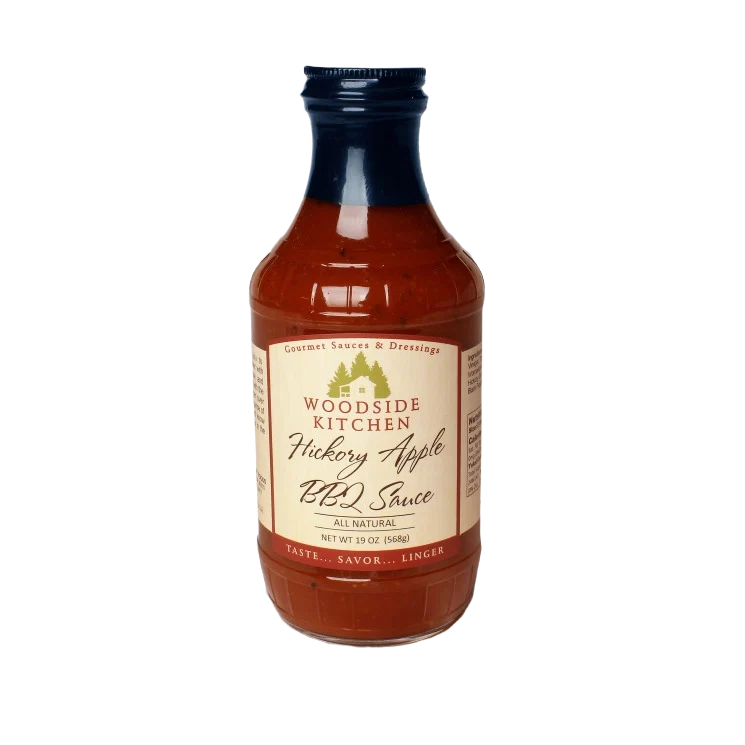 Certified Woodside Kitchen Hickory Apple All Natural BBQ Sauce 19 oz. Lightweight