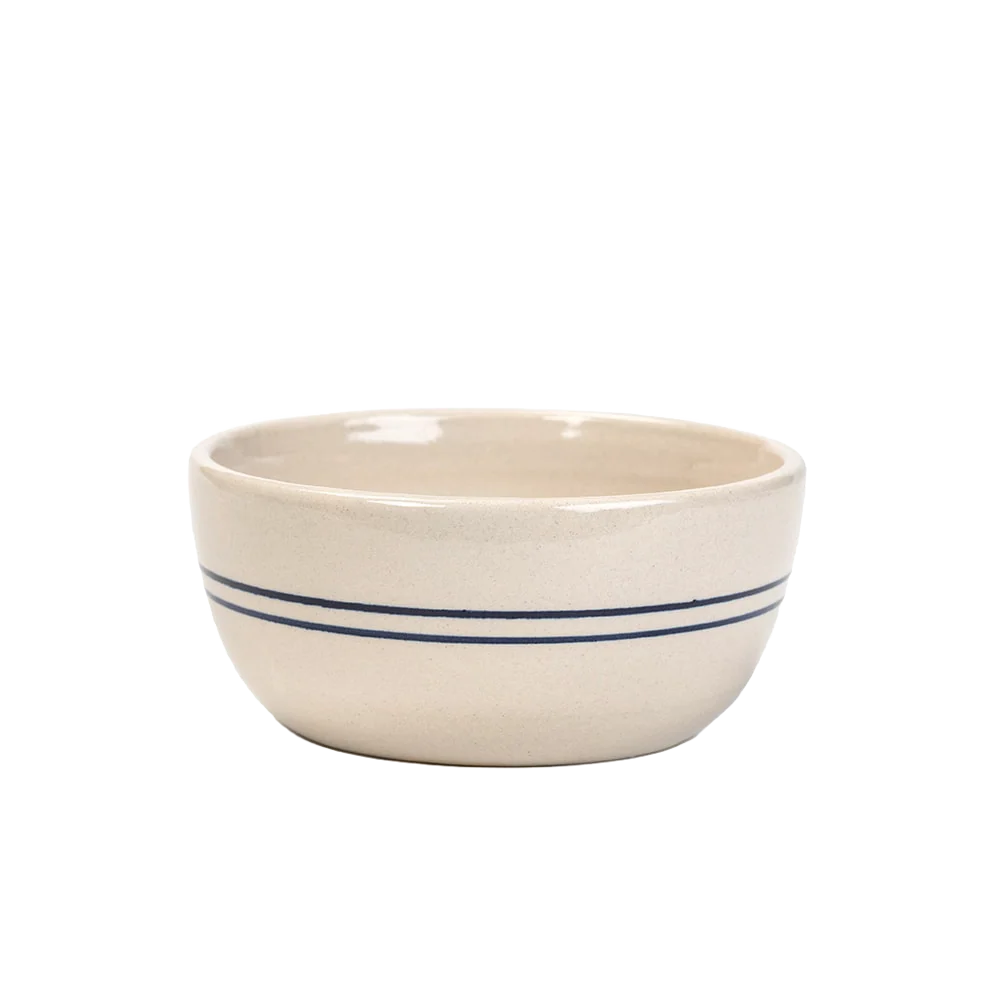 Casual Heritage Blue Stripe Stoneware Salad Bowl Healthy