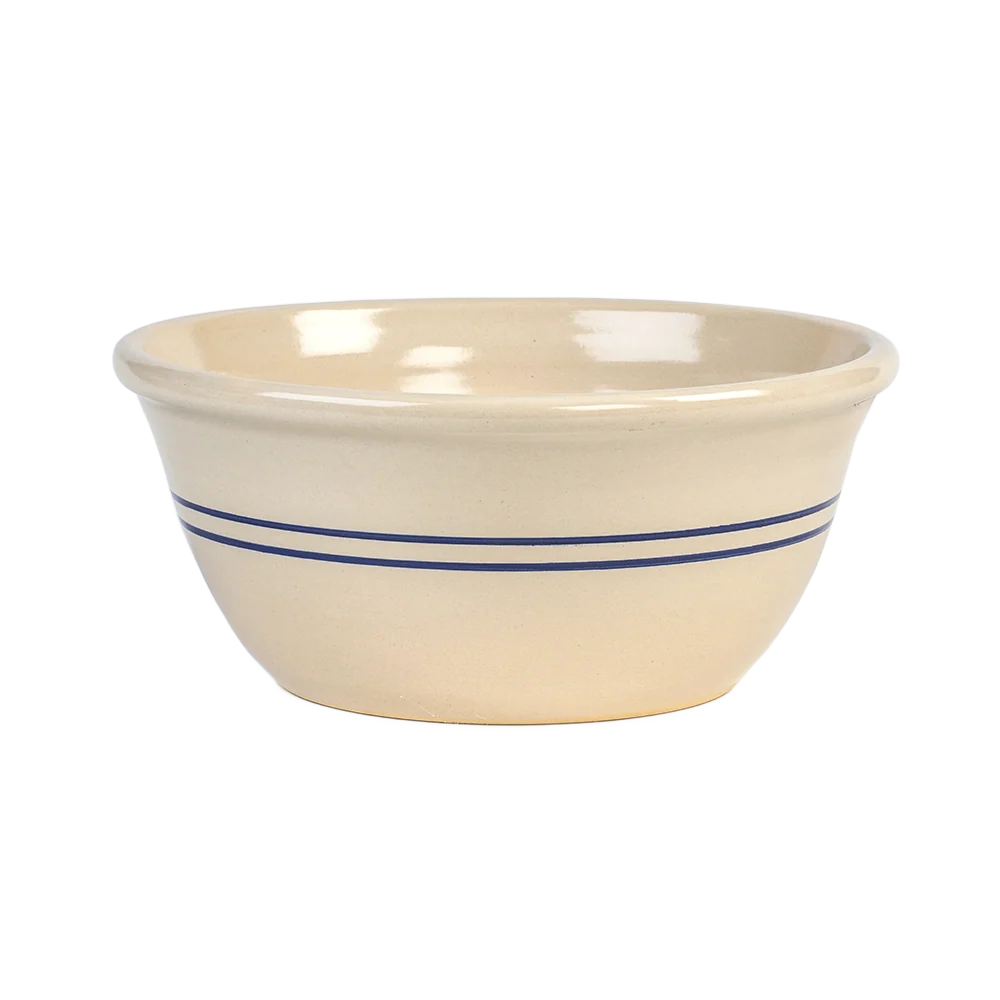 Original Design 12 Heritage Blue Stripe Stoneware Mixing Bowl Certified