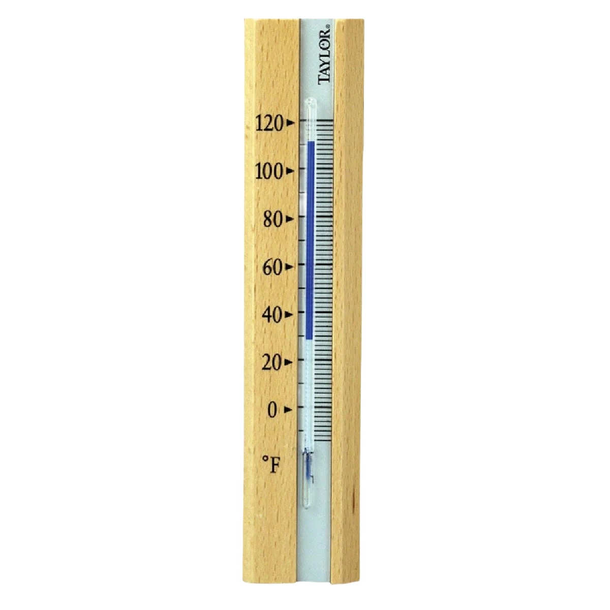 Prestigious Taylor Fahrenheit Brown Wood Indoor Window Thermometer Consistent