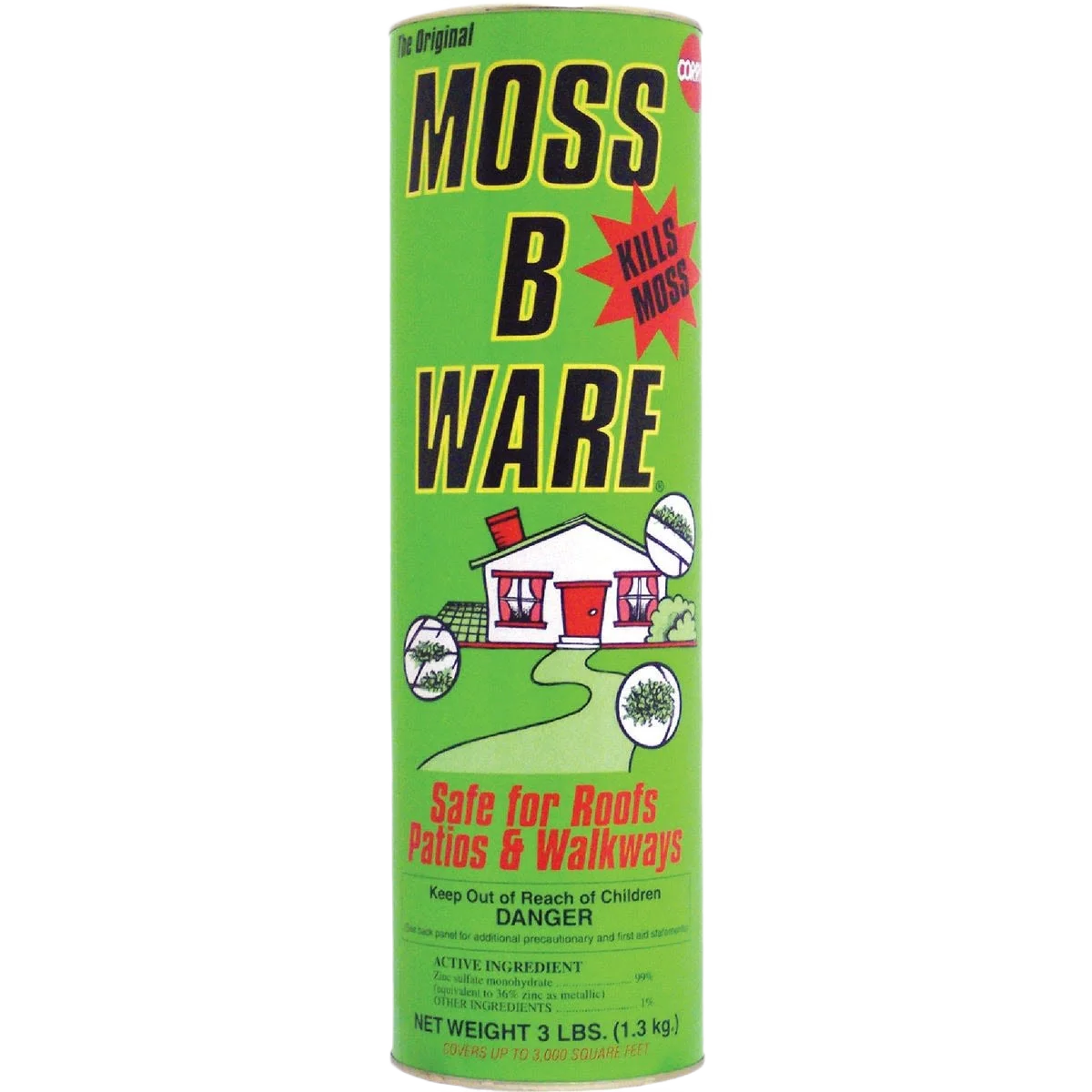 Long-Lasting Corry's Moss-B-Ware Moss Algae Killer Granules 3 lb. Next-Generation