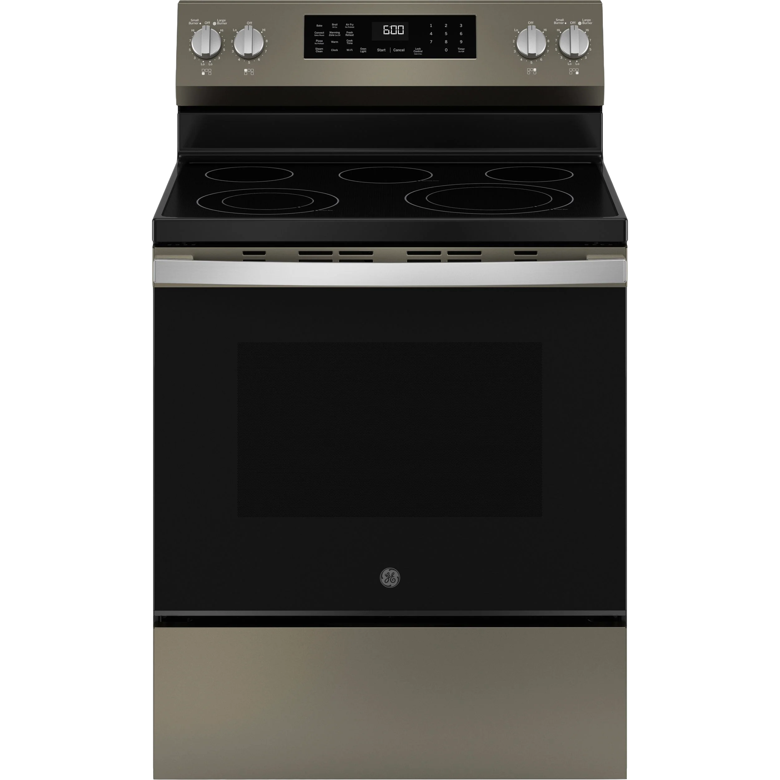 Refined GE® ENERGY STAR® 30 -Standing Electric Convection Range with No Preheat Air Fry and EasyWash™ Oven Tray Certified