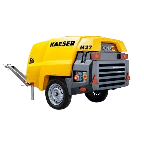 Eco-Friendly Kaeser Mobilair M27PE Portable Compressor Rental Prestigious