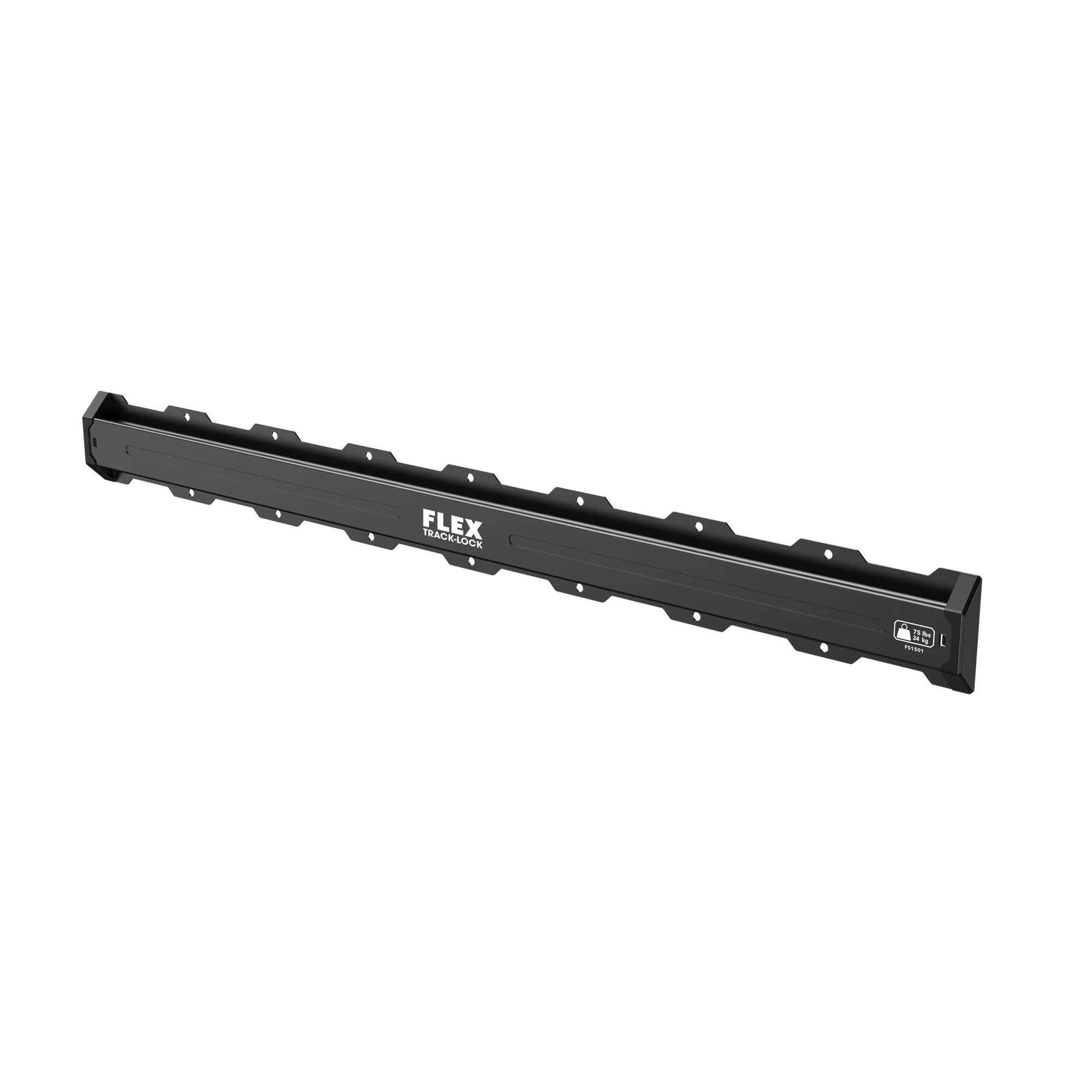 Natural FLEX TRACK LOCK™ 32 Wall Mount Rail Solid