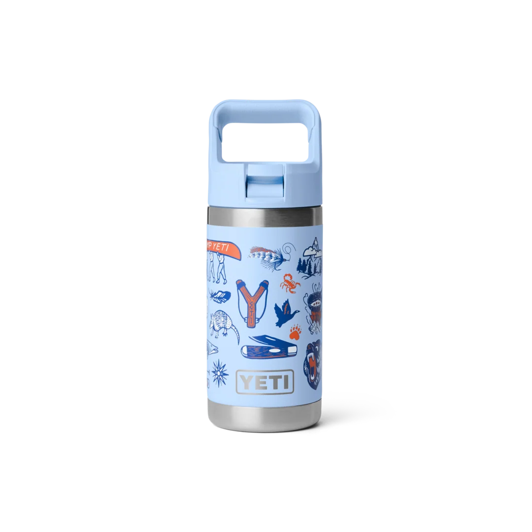 Minimalist YETI Rambler Jr. 12 Oz. Whippersnapper Blue Kids Bottle Healthy