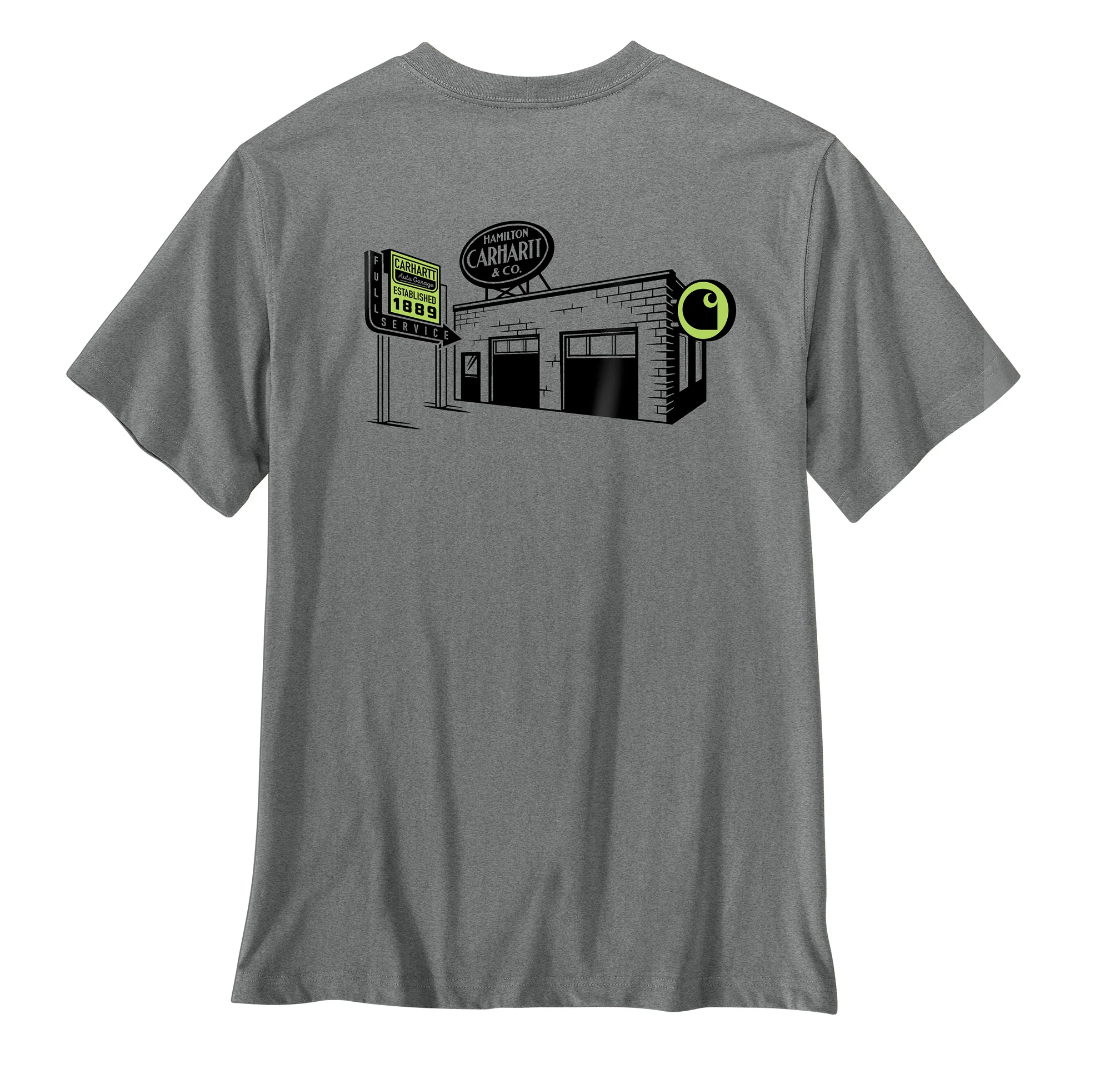 Sustainable Carhartt Men's Irvine Relaxed Pitstop T-Shirt Easy-to-Use
