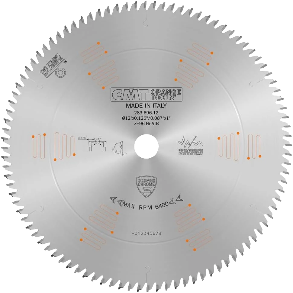Excellent CMT Orange Tools 12 96T Ultra Finish Saw Blade Long-Lasting