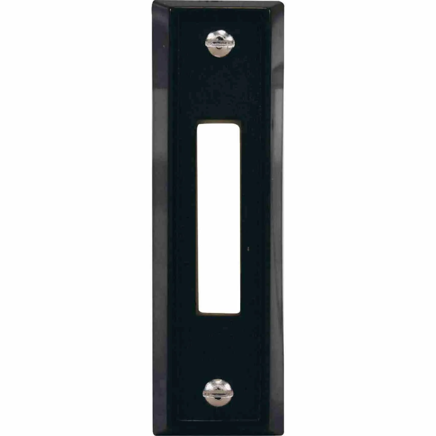 World-Class Heath Zenith Wired Black Doorbell Push Button Lightweight