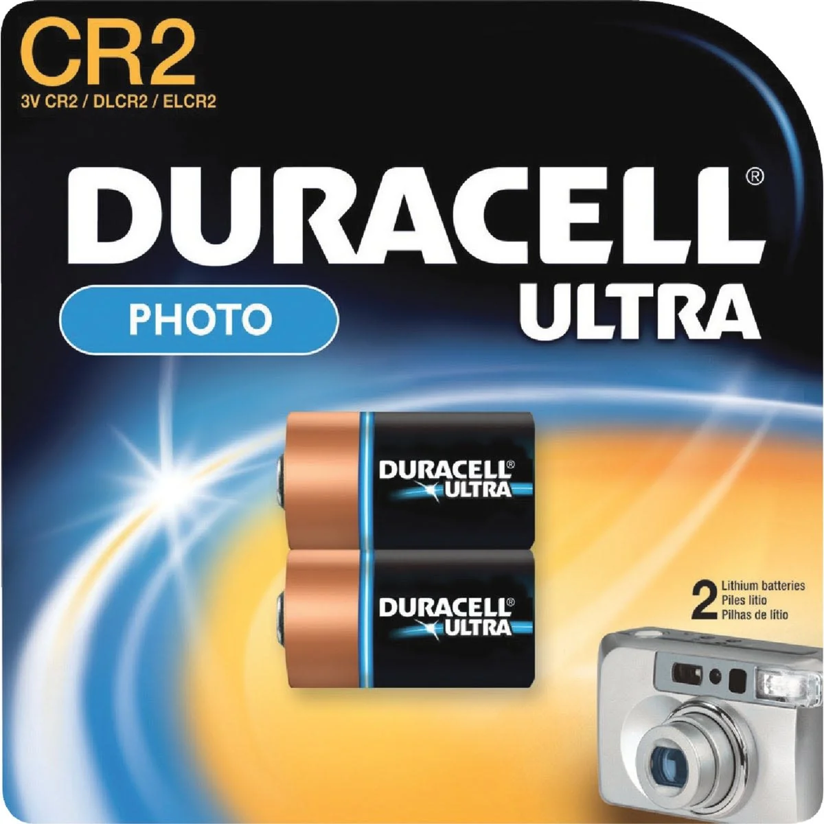 Soft Duracell CR2 Ultra Lithium Battery 2-Pack Stylish