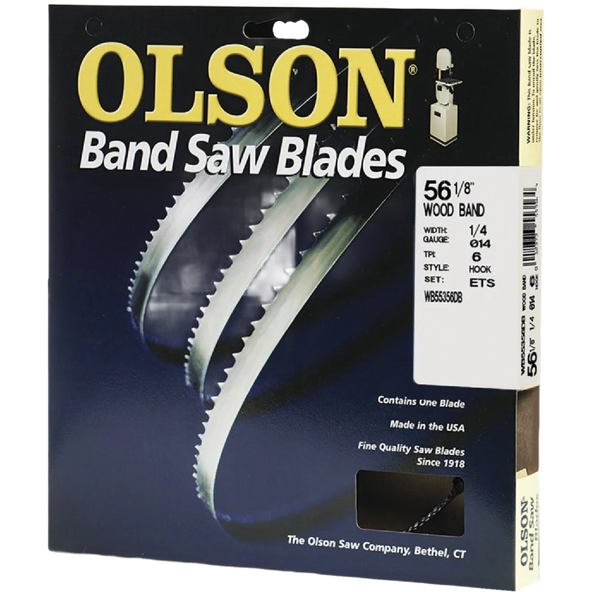 Superior Olson Wood Cutting Band Saw Blade 56-1 8 in. x 1 4 in. x 6 TPI Advanced