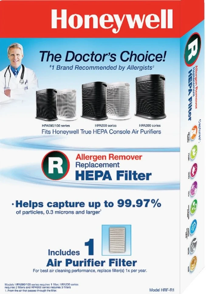 High-Performance Honeywell True HEPA Air Purifier Filter Smooth