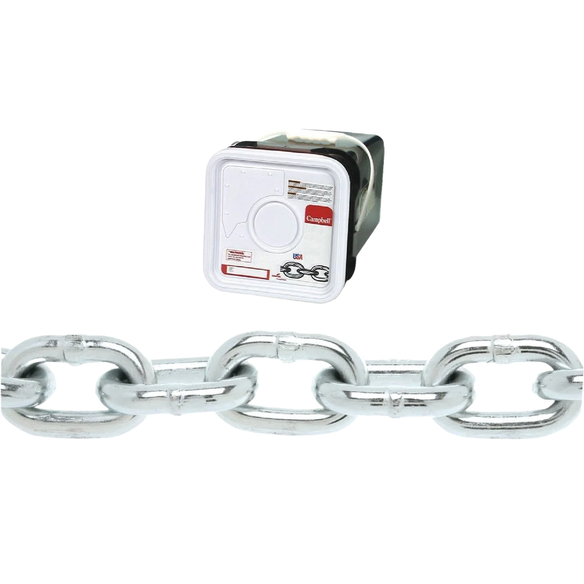 Fast Campbell 5 16 In. 75 Ft. Zinc-Plated Low-Carbon Steel Coil Chain Premium