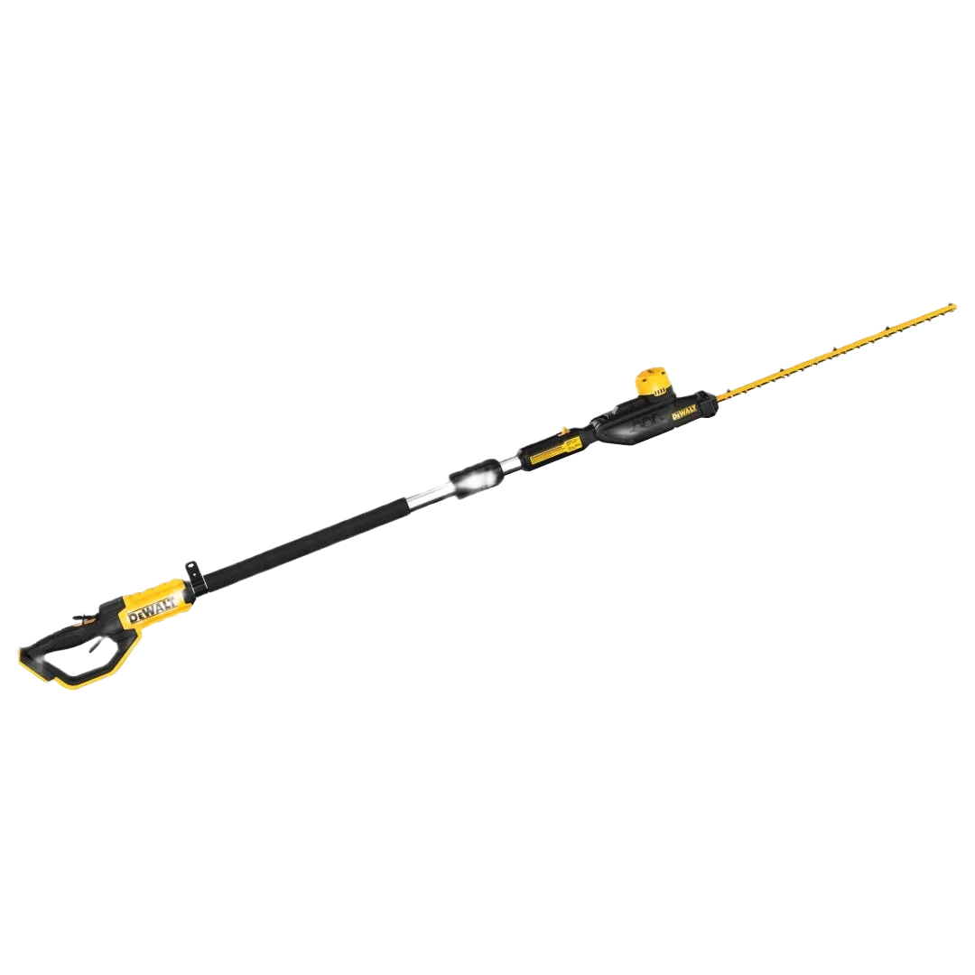 Detailed DEWALT 20V MAX Pole Hedge Trimmer Tool Only Effective