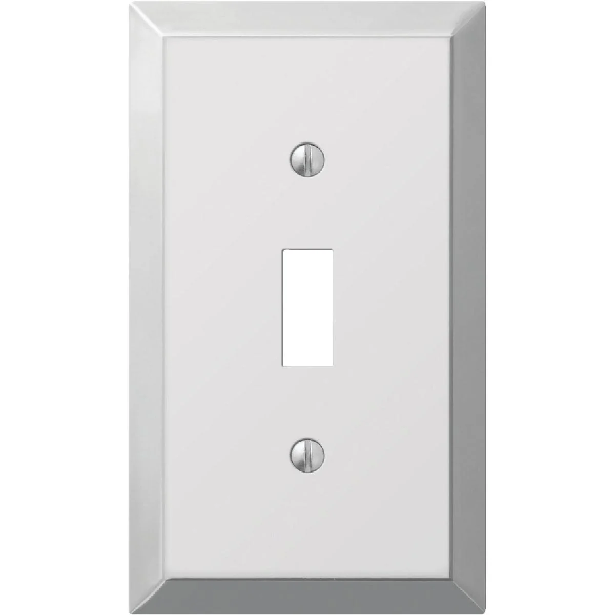 Elegant Amerelle Stamped Steel 1-Gang Toggle Switch Wall Plate Polished Chrome Fine Crafted