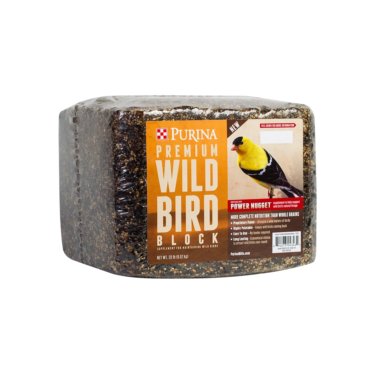 Sophisticated Purina Premium Wild Bird Block 20 lb. Expertly Made
