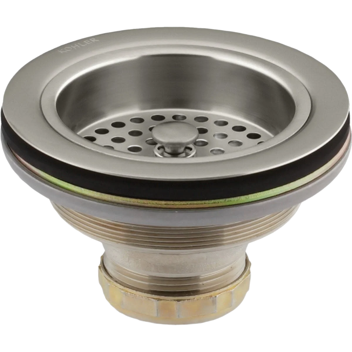 Recyclable Kohler Duostrainer Sink Drain and Strainer Brushed Nickel Trendy