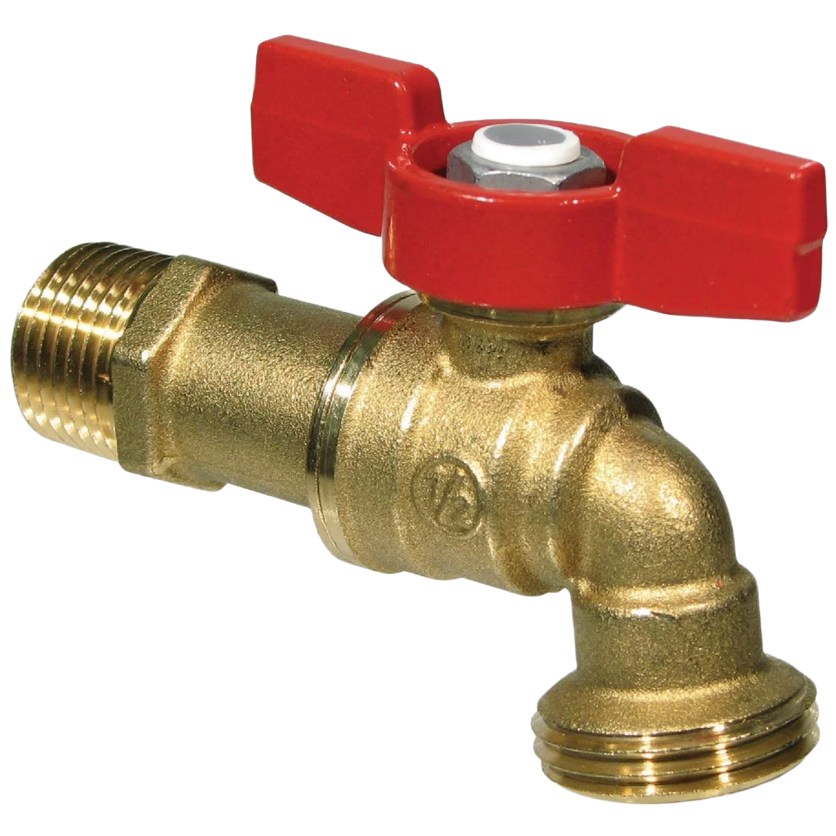 Dependable B K ProLine Forged Brass Ball Hose Bibb 1 2 In. MIP x 3 4 In. MHT Expertly Made