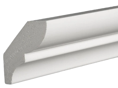 Responsible AZEK White 9 16 x 1-3 4 In. Bed Moulding 16 ft. Artisan