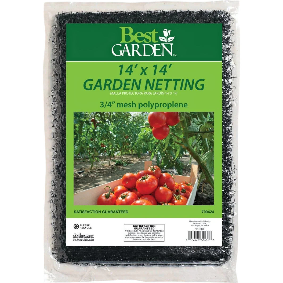 First-Class Garden Protective Garden Netting 14 x 14 ft. High-End