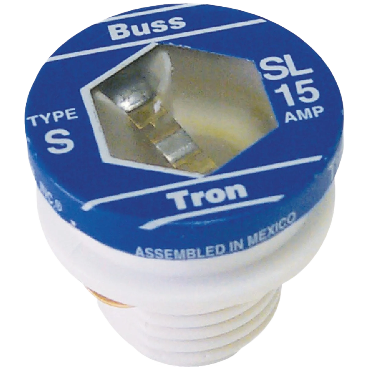 Traditional Bussmann Fuses 15A SL Plug Fuse 3-Pack Smart