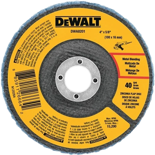 Elite DEWALT 4-1 2 x 7 8 40 Grit Zirconia T29 Flap Disc Fine