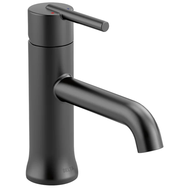 Prestigious Delta Trinsic Matte Black Single Handle Bathroom Faucet Safe