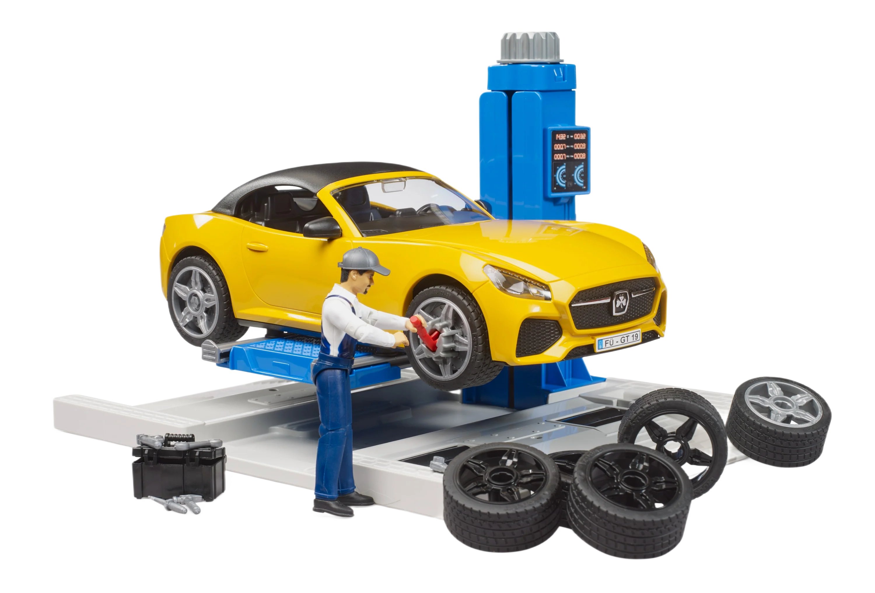 High-Performance Bruder 62112 bworld Car Service Center and Bruder Roadster Fast