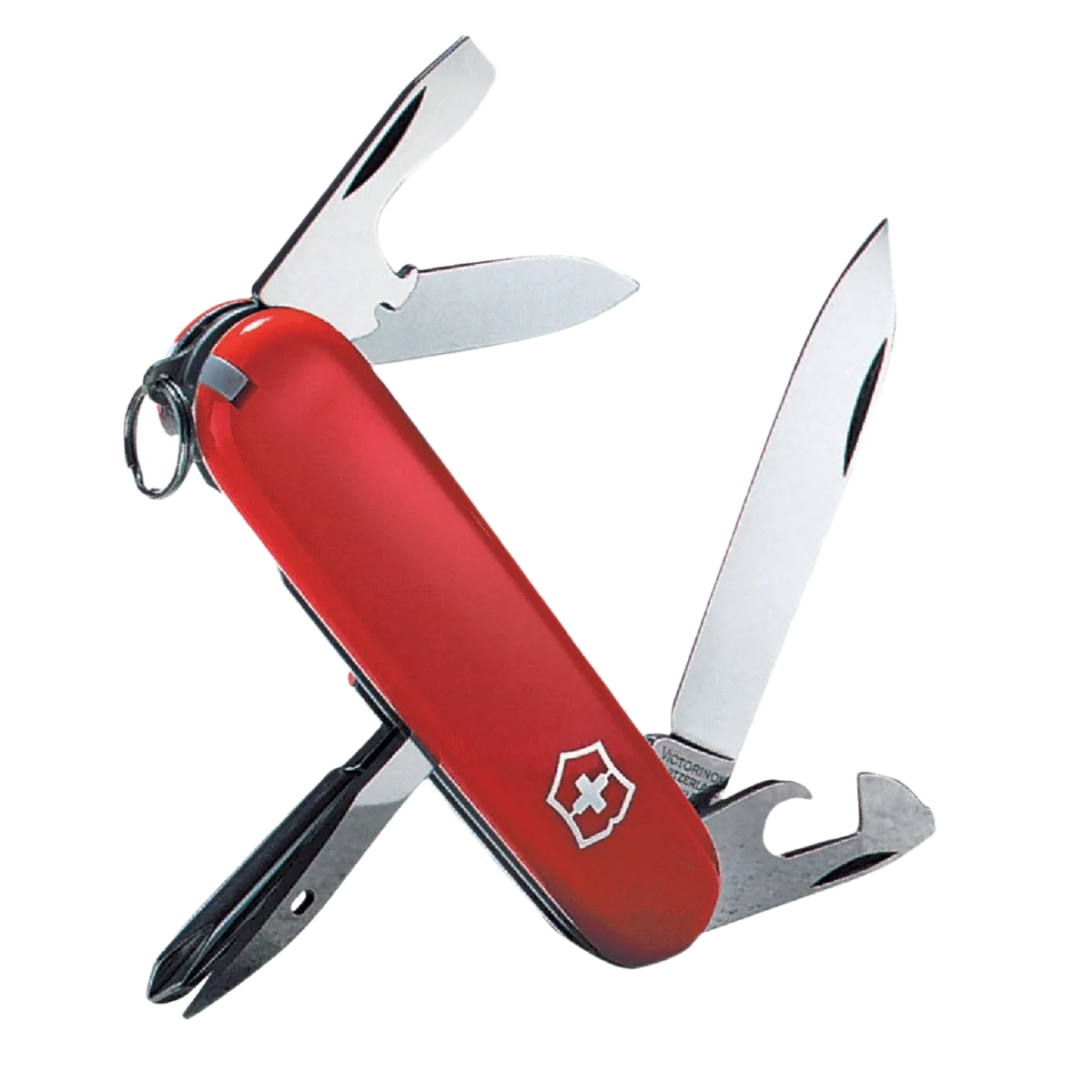 Minimalist Victorinox Swiss Army Red Tinker Pocket Knife Clean