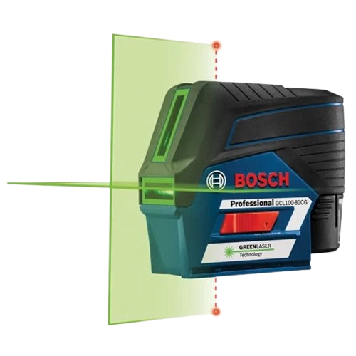 Easy-to-Use Bosch 12V Max Connected Green-Beam Cross-Line Laser with Plumb Points Original Design