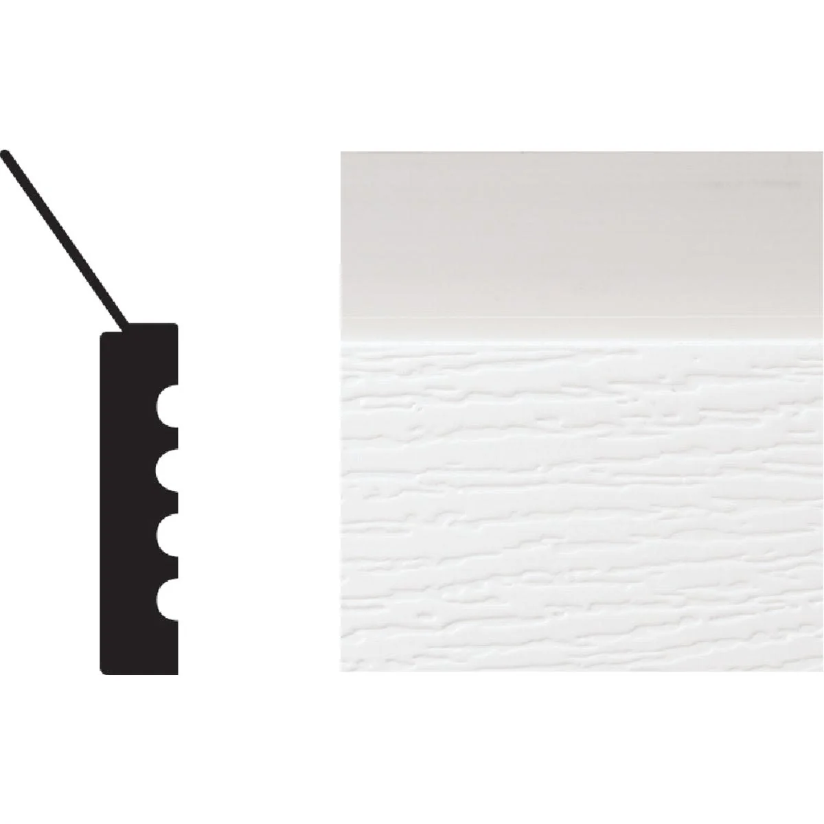 Verified Royal Thermo Stop Weatherstrip Garage Door Stop Pure