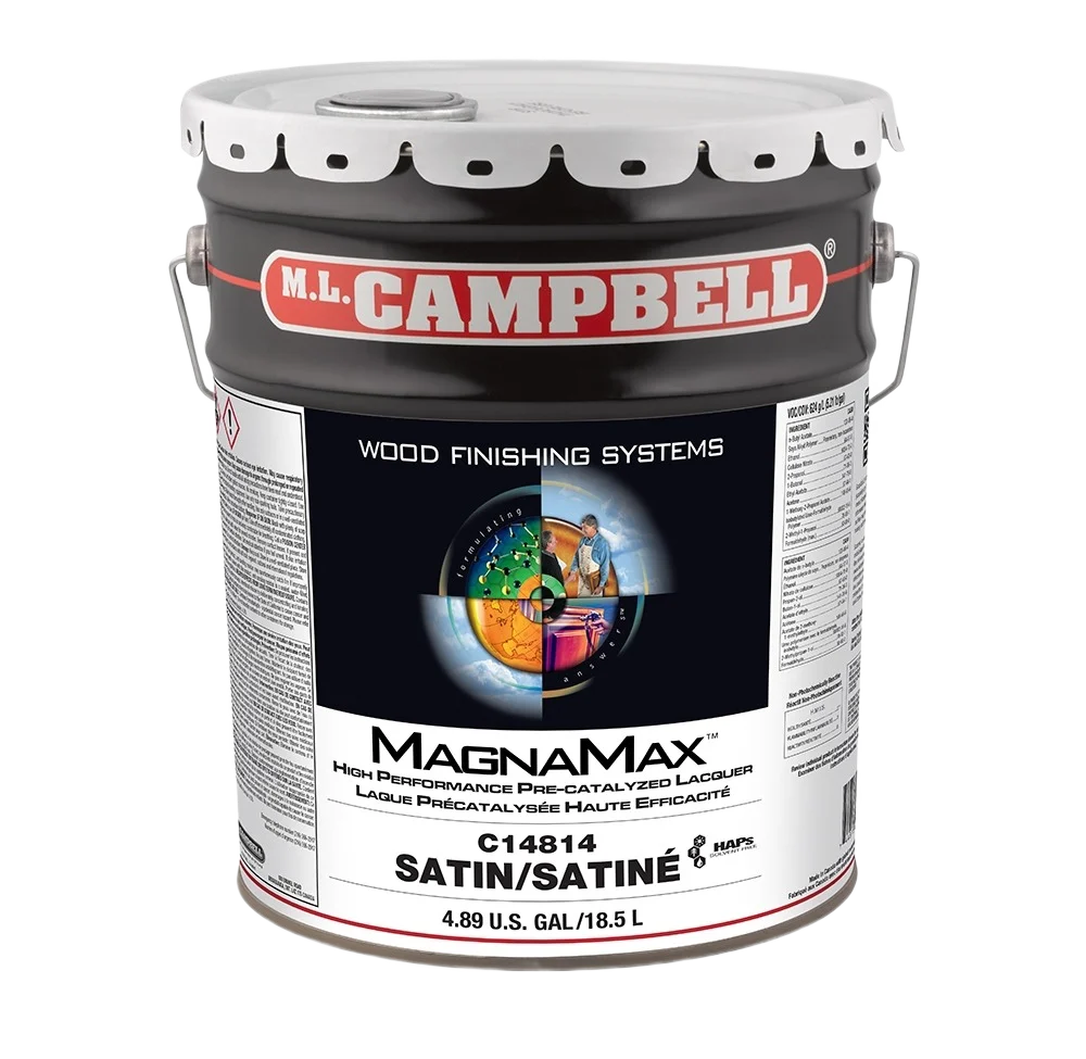 Quality M.L. Campbell Magnamax Pre-Catalized Lacquer Semi-Gloss Gallon Premium