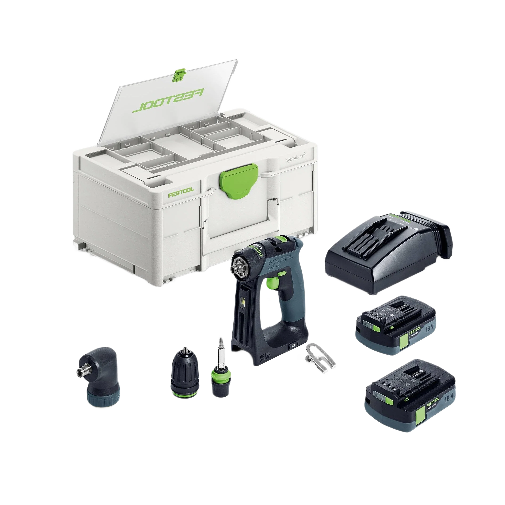 Soft Festool 576889 CXS 18 HPC 4.0 I-Set Cordless Drill Solid