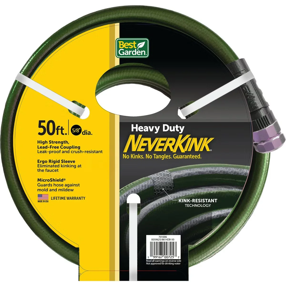 Clean Kink Extra Heavy-Duty Garden Hose 50 ft. Soft