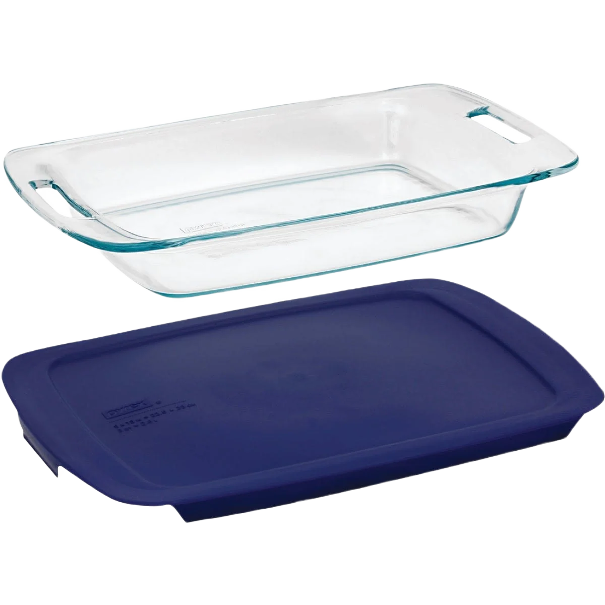 Consistent Pyrex Easy Grab Oblong Baking Dish with Lid 3 qt. Crafted