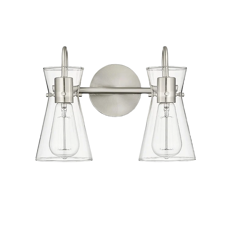 Long-Lasting Millennium Lighting 2 Fixture Brushed Nickel Camellia Vanity Functional