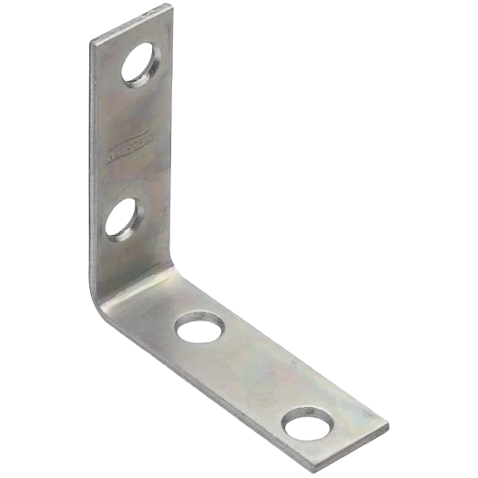 Minimalist National Hardware 2 x 5 8 Zinc Steel Corner Brace 4-Count Superior