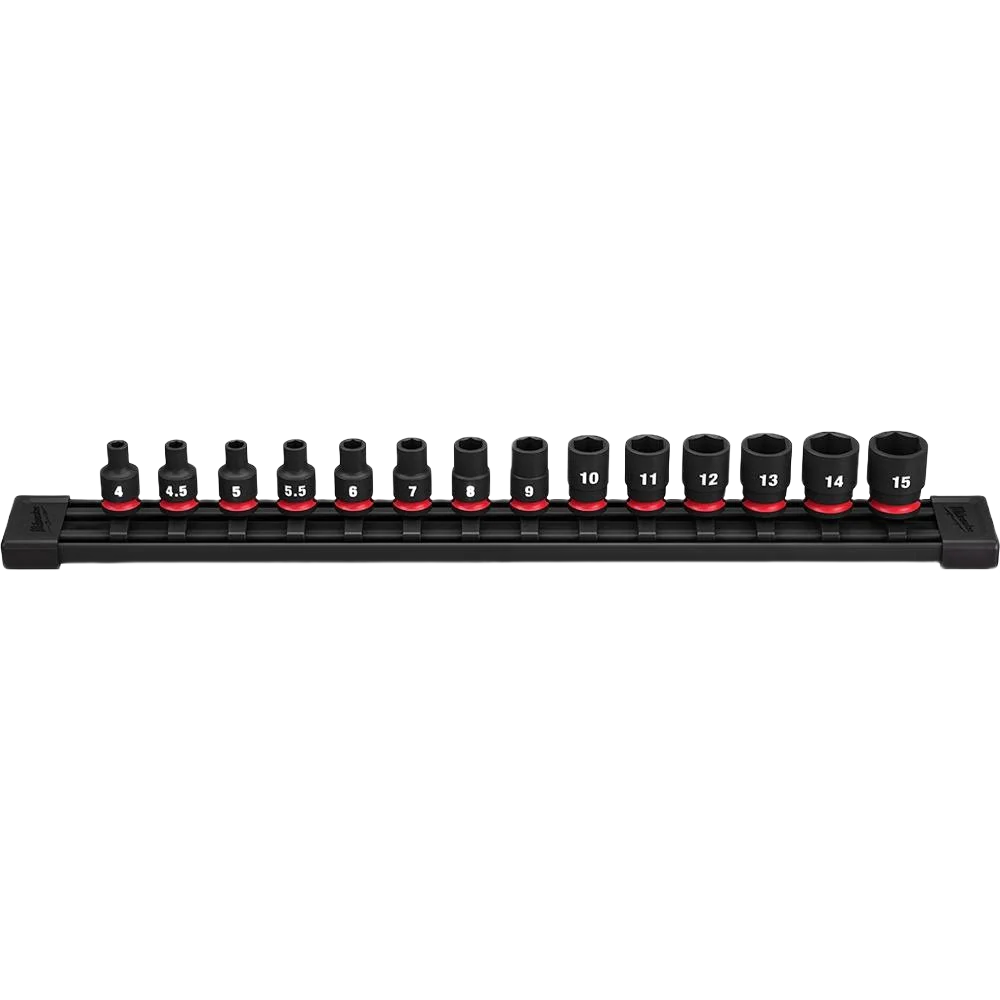 Functional Milwaukee SHOCKWAVE™ Impact Duty™ 14-PC 1 4 Drive 6 Point Metric Sockets Exclusive