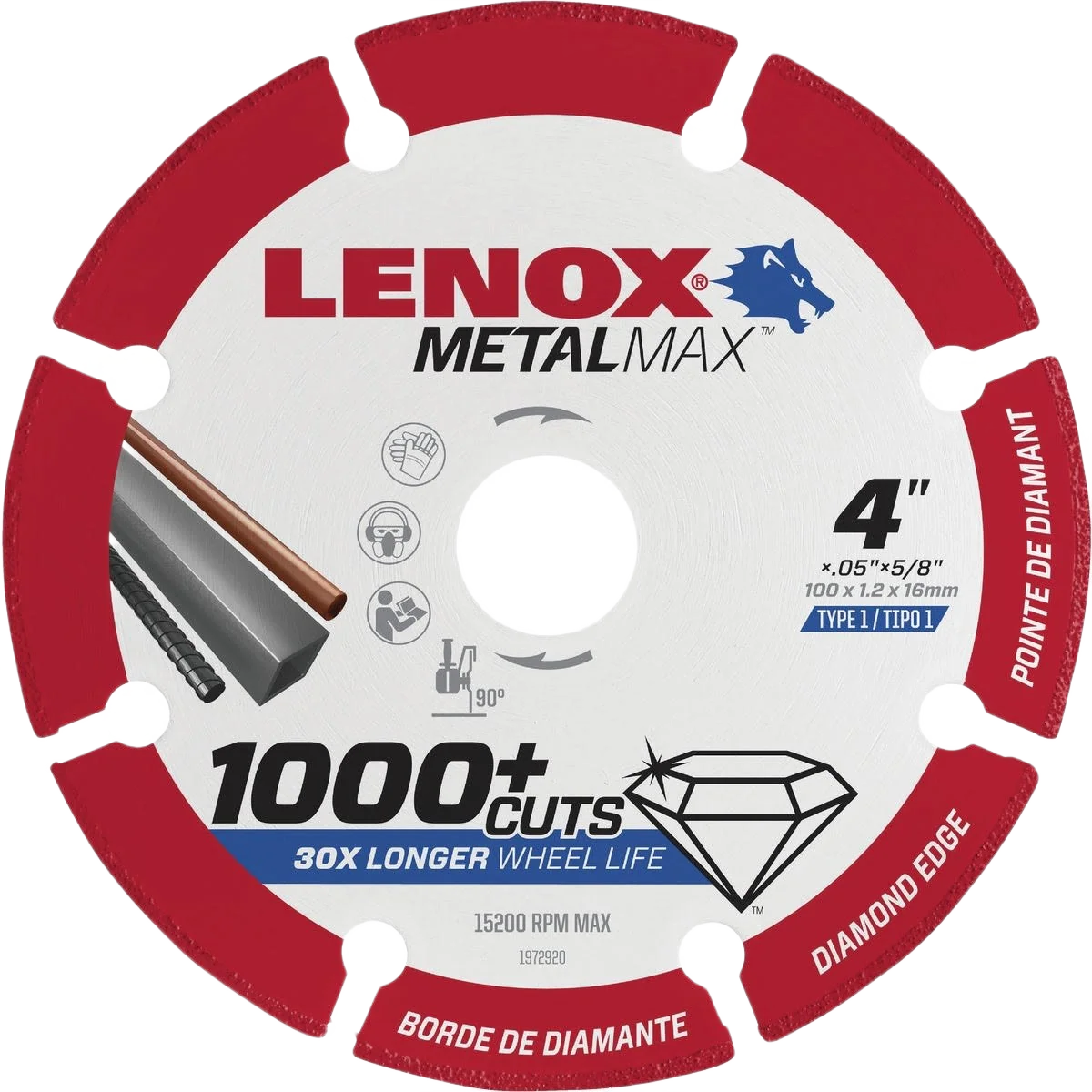 Trusted Lenox 4 In. MetalMax Diamond Blade Professional