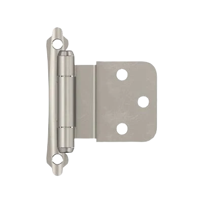 Trendy Amerock 3 8 Inset Self-Closing Face Mount Satin Nickel Cabinet Hinge Clean