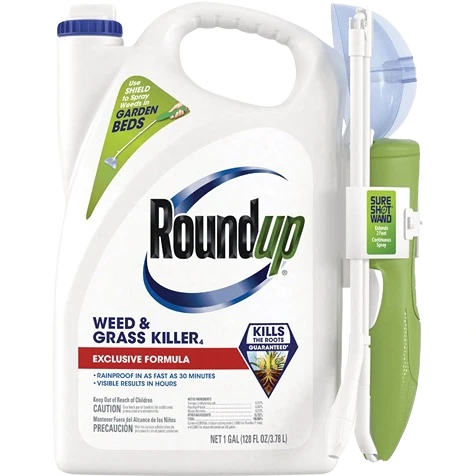 Roundup 1 Gal. Exclusive Formula Weed Grass Killer with Sure Shot Wand Eco-Friendly