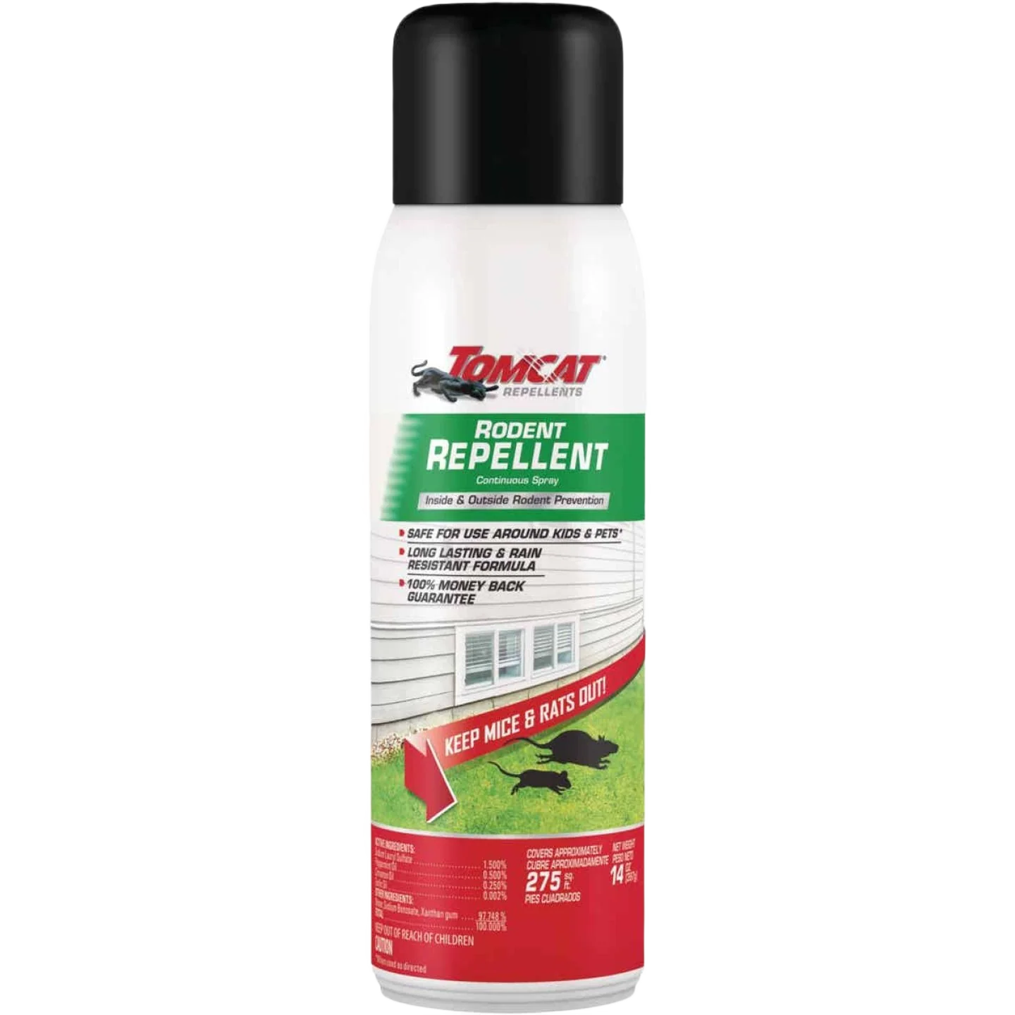 Green Tomcat Rodent Repellent Continuous Spray 14 oz. Fast