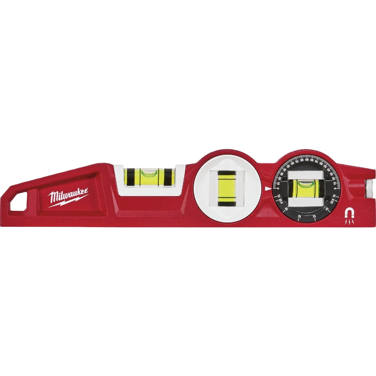 Practical Milwaukee 10 Die Cast Torpedo Level w 360° Locking Vial Unique
