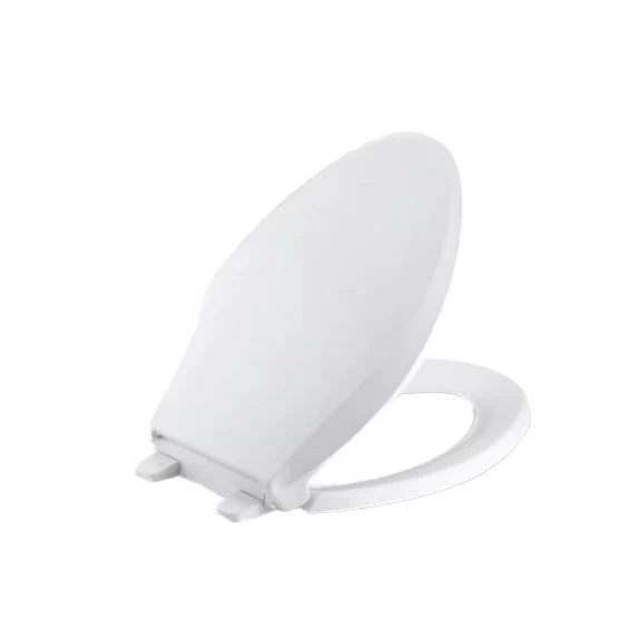 Exclusive Kohler Cachet Quiet-Close White Elongated Toilet Seat Traditional
